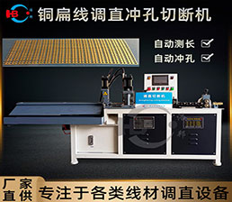 <span style='color:#00FFFF'>扁線－扁銅線伺服調直定長沖剪切斷機</span>
